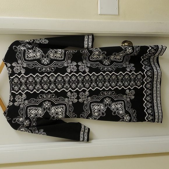 🤩white house black market 3/4 sleeves mini dress size M - Picture 7 of 8